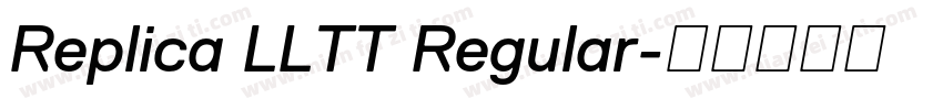Replica LLTT Regular字体转换